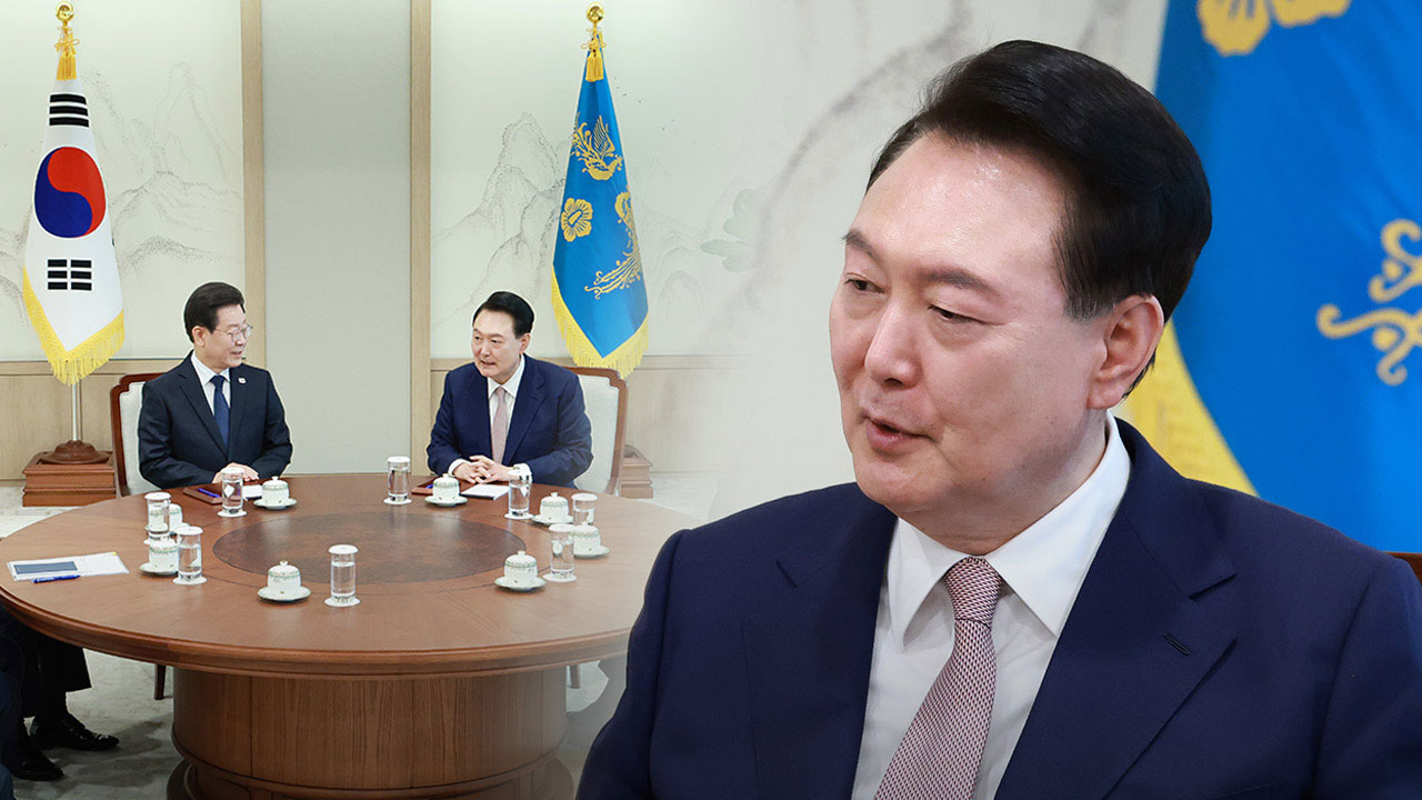 윤석열 대통령, 이재명 대표 입원 앞두고 첫 안부 전화