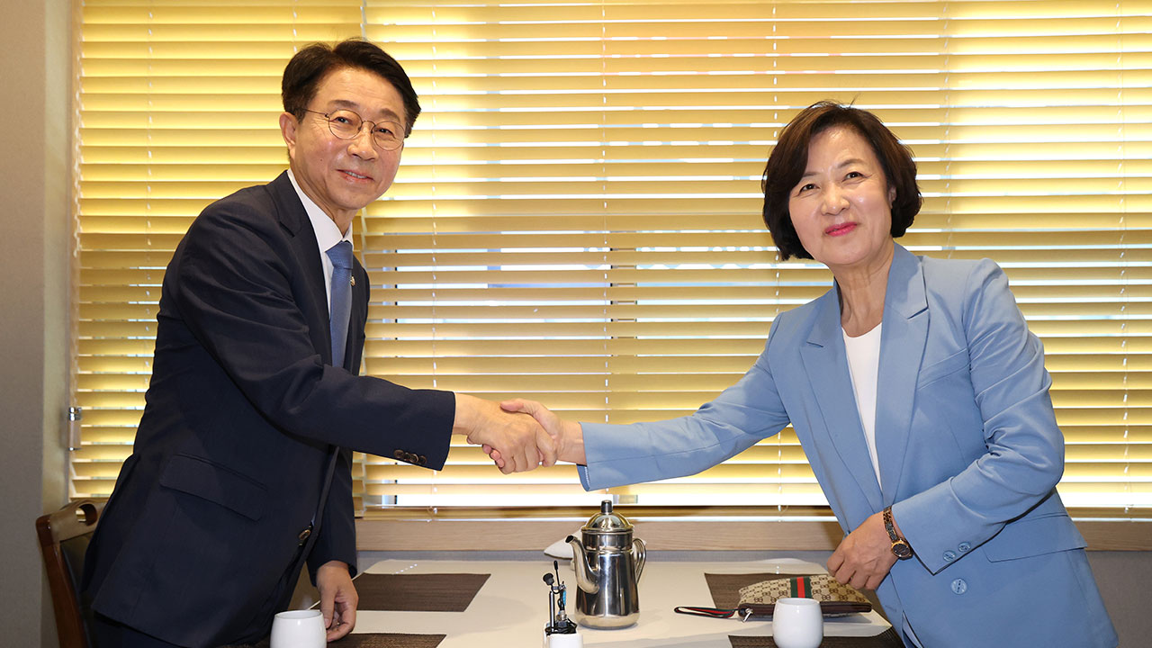 국회의장 후보 조정식 사퇴‥추미애-우원식 2파전