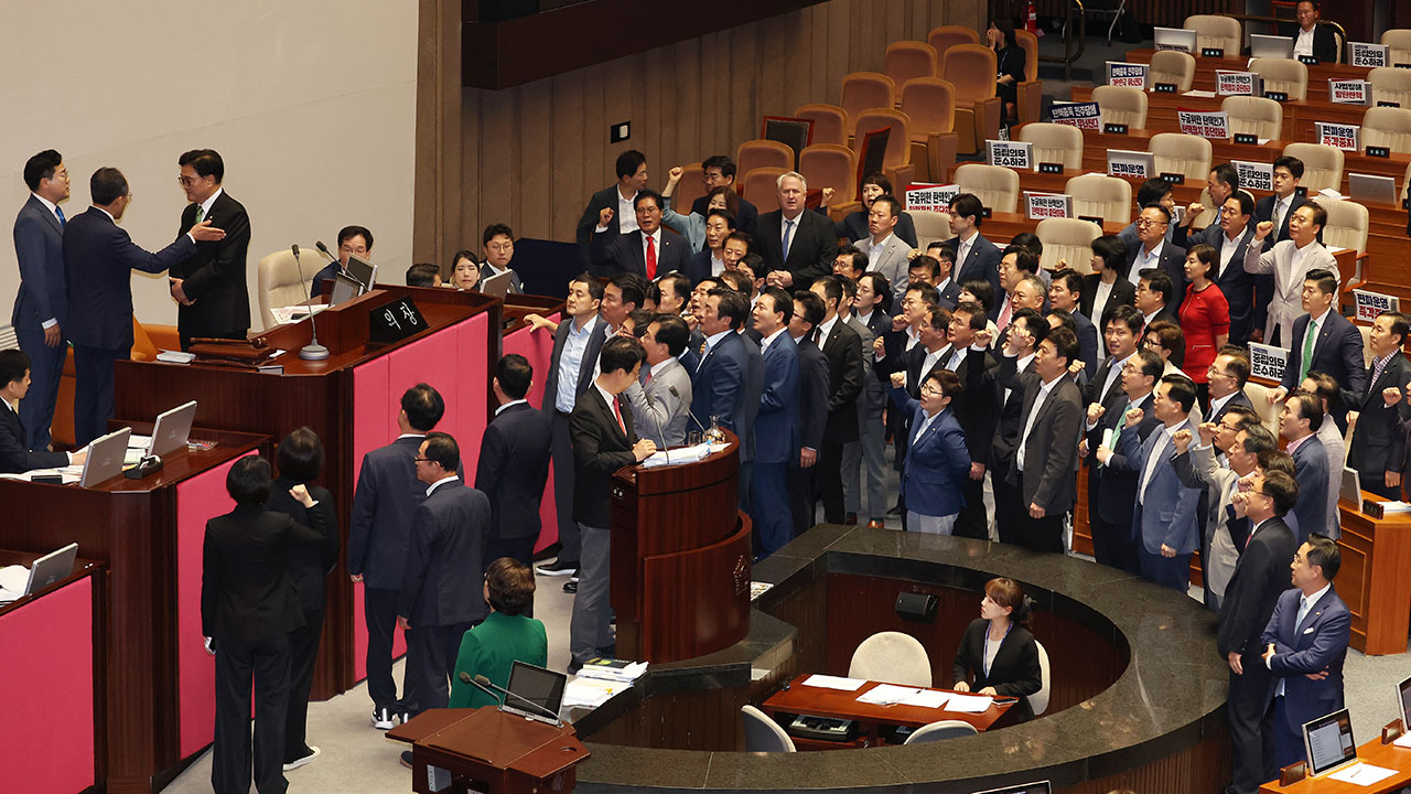 내일 예정 22대 국회 개원식 무산여당 채 상병 특검법 통과에 불참