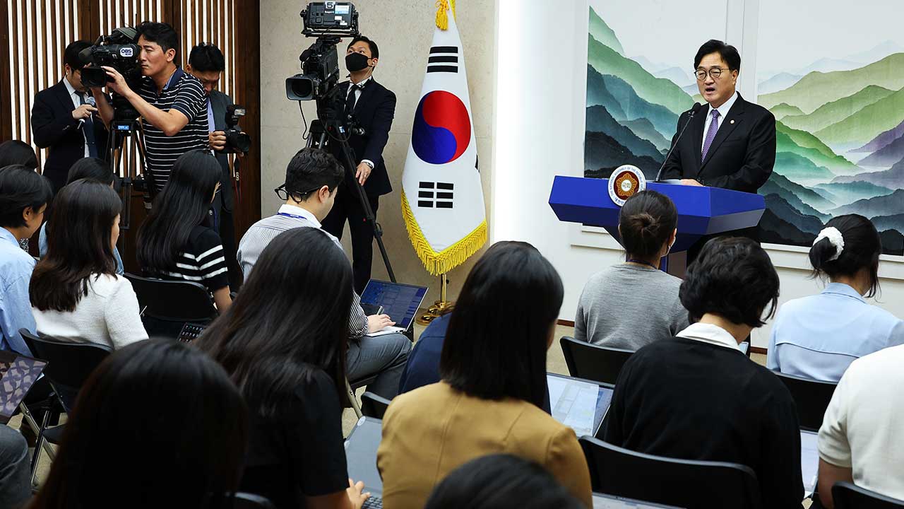 우원식 의장 측 "대통령실 공영방송 중재안 설명했지만 거부"
