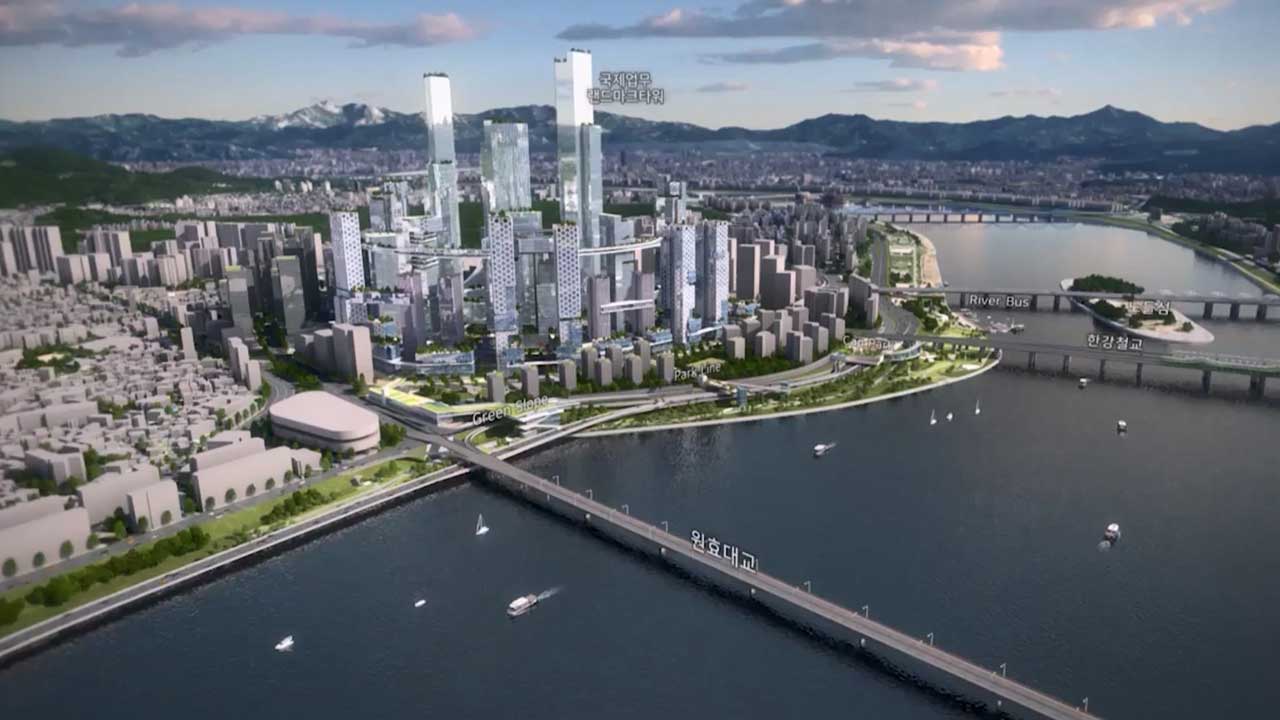 '100층 랜드마크 세계 최대 수직도시'‥서울시, 용산국제업무지구 개발 발표