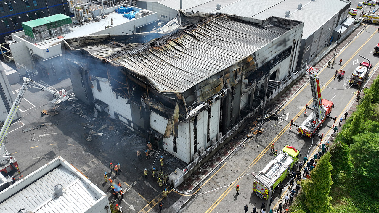 경기 화성 일차전지 공장 화재로 9명 사망·15명 실종