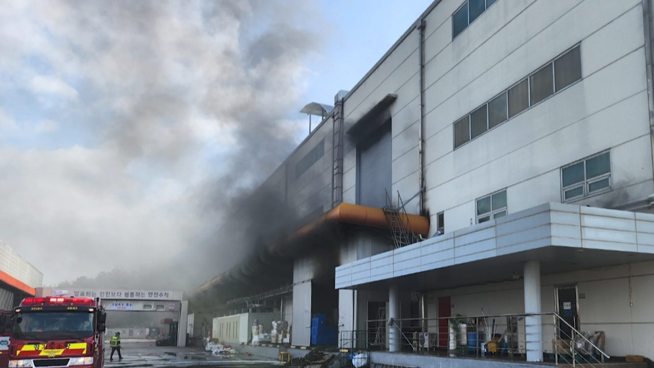 경기 포천 과자공장 화재 19시간 만에 완진‥"인명피해 없어"