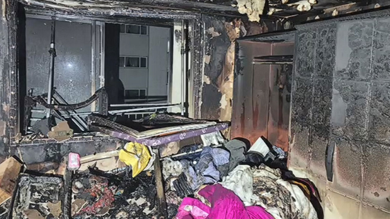 충남 천안 아파트 화재‥주민 3명 연기 흡입