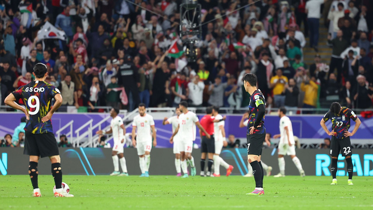 축구대표팀, 요르단에 0-2 완패‥아시안컵 결승 진출 실패