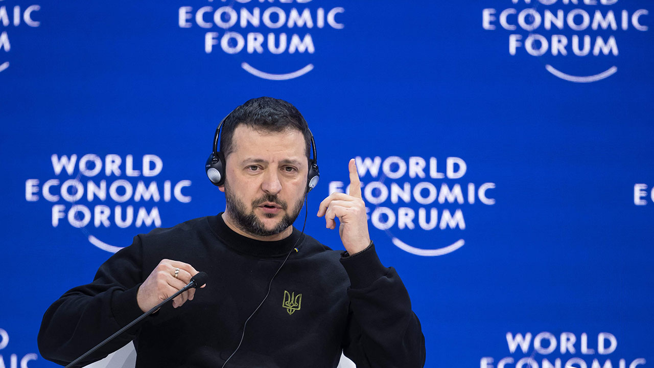 다보스에 모인 세계 지도자들..서방 우크라 지원 재확인