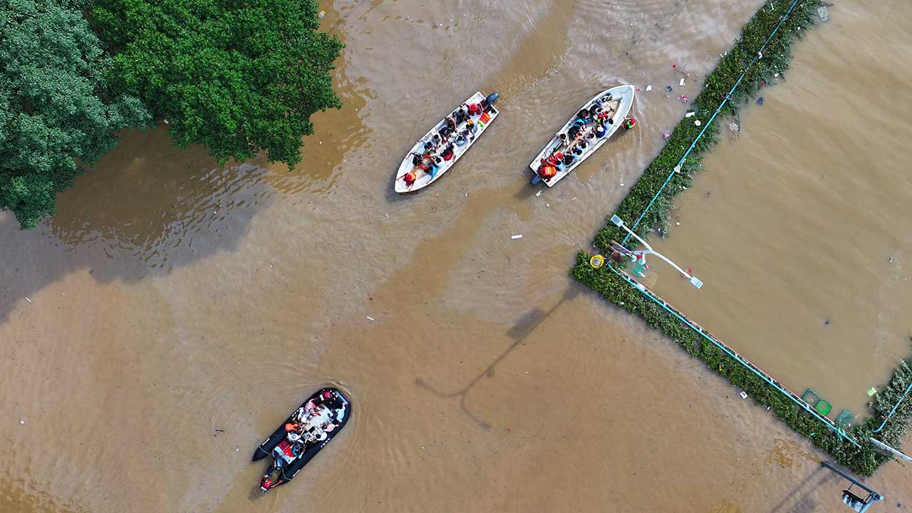 중국 광저우안후이 홍수 피해 잇따라최소 9명 숨져