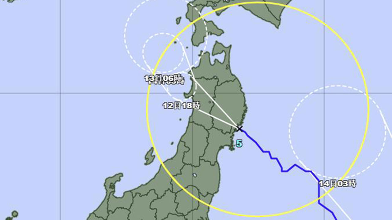 태풍 '마리아' 일본 상륙‥"하루 최대 250㎜ 물폭탄 가능성"