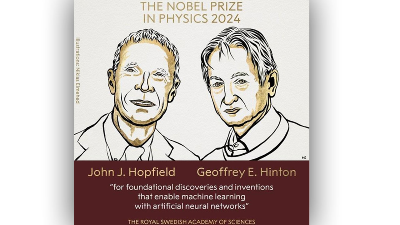 노벨 물리학상에 '머신러닝' 토대 존 홉필드·제프리 힌턴