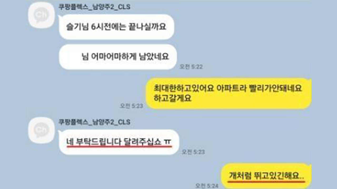 노동부 "쿠팡 배송기사, 근로자 아냐‥파견관계 성립 안 해"