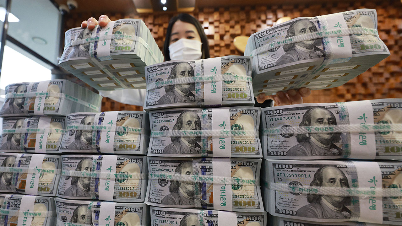 1월 외환보유액 4천110억 달러‥'환율 방어'로 46억달러 감소