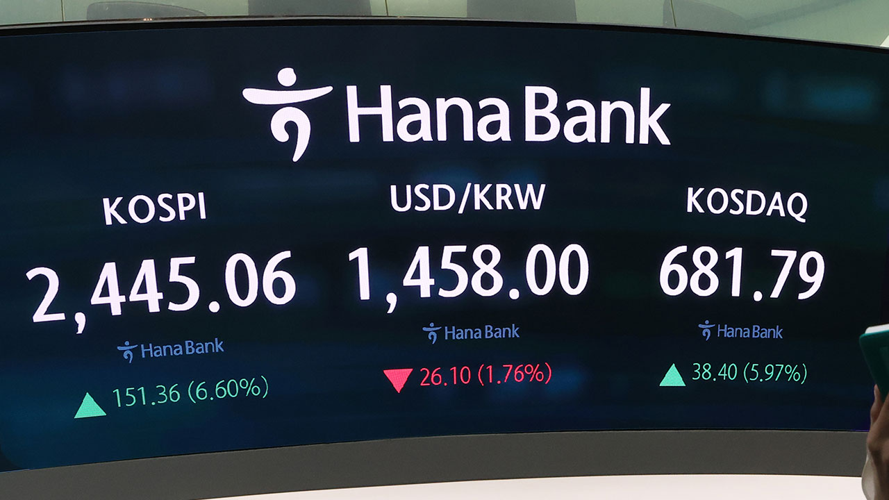 '美관세 유예' 발표에 코스피·코스닥 나란히 6% 반등