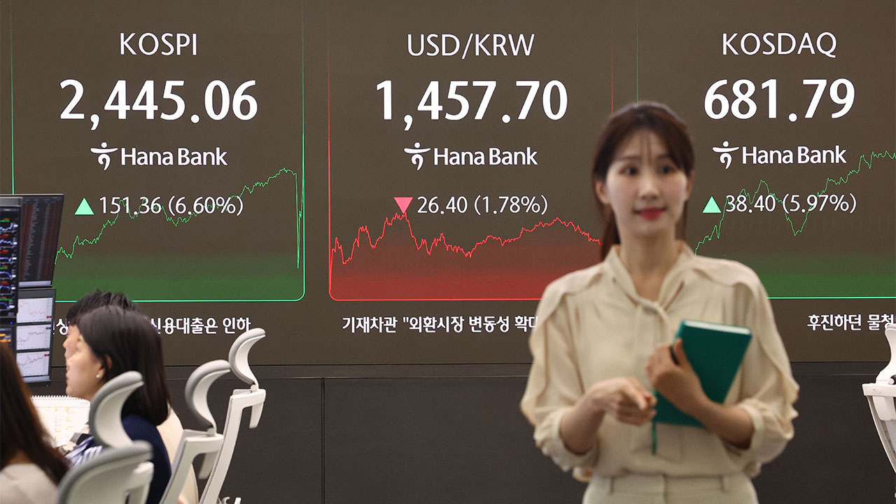 트럼프발 관세 충격에 글로벌 폭락장‥코스닥은 '플러스'