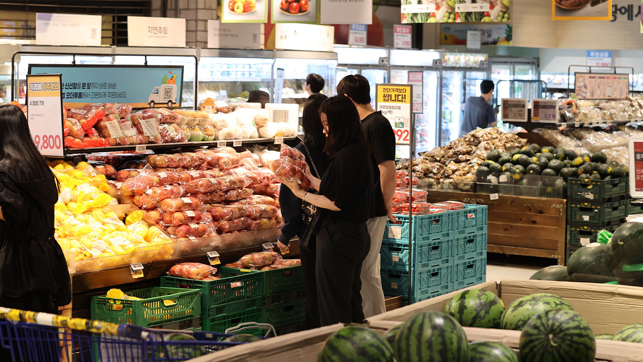 5월 생산자물가 2달째 하락‥ "농산물 출하량 증가 영향"