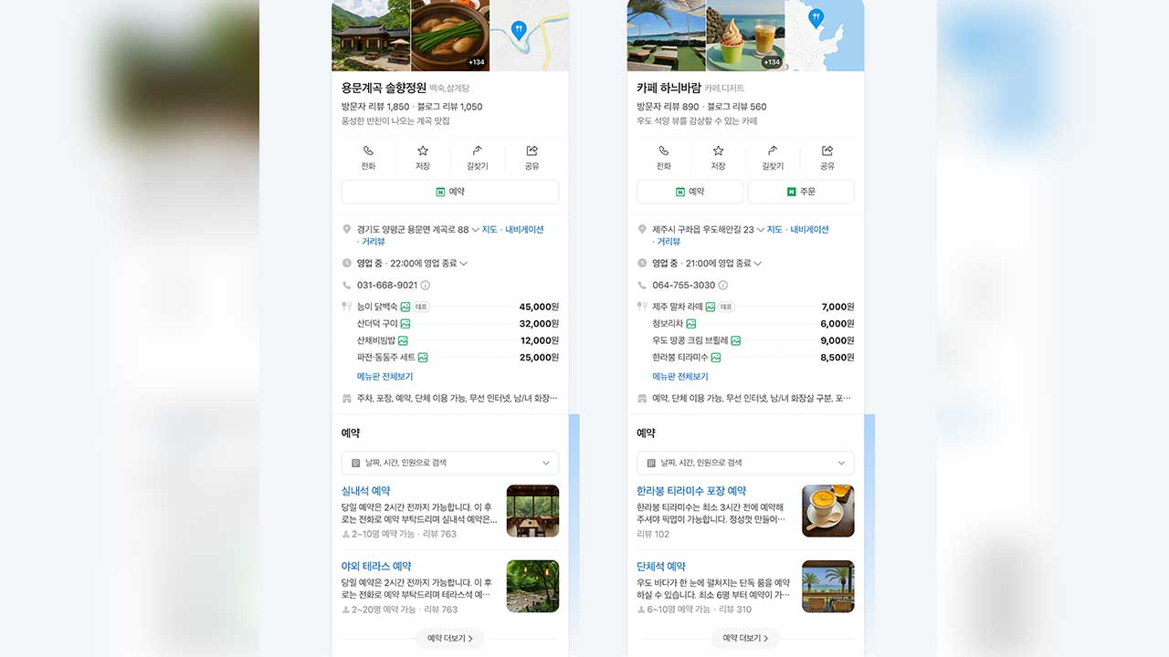 네이버의 '맛집 정보' AI 리뷰 요약으로 이용자 몰린다
