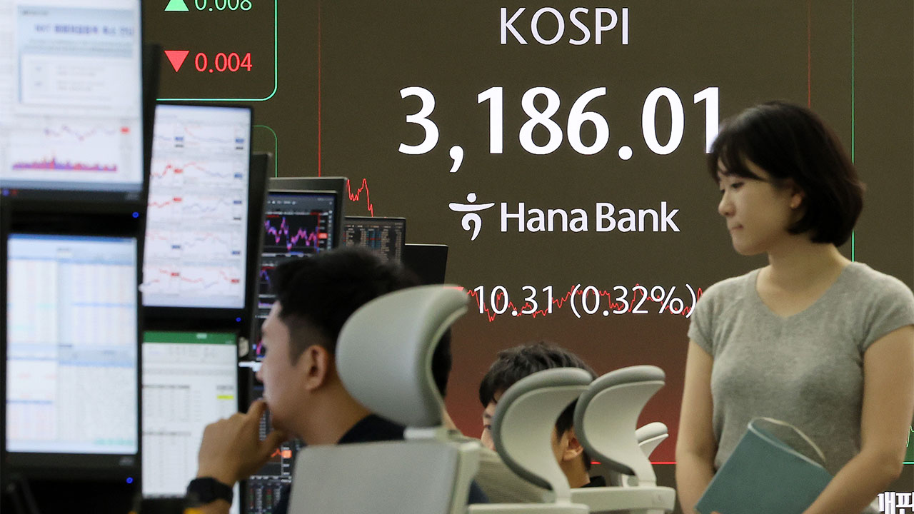 코스피, 외국인 매도 속에 3,180대 약세 마감