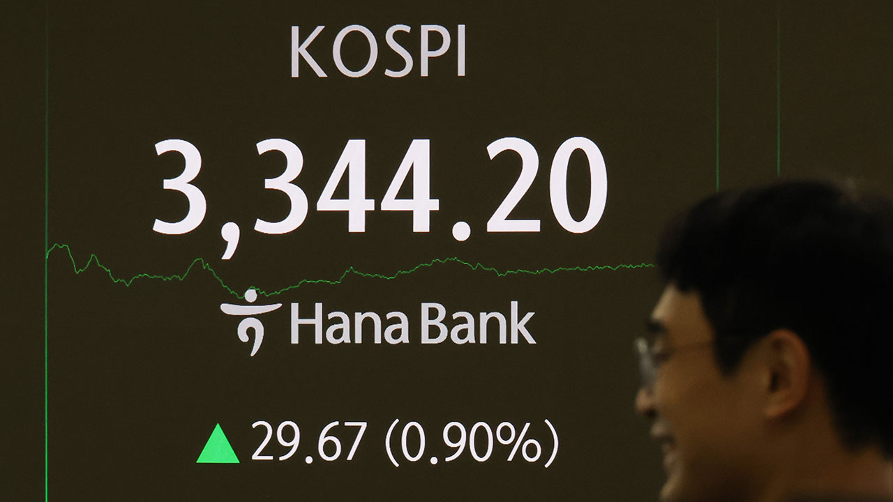 코스피 3,344.20 마감‥장중·종가 모두 최고치 경신