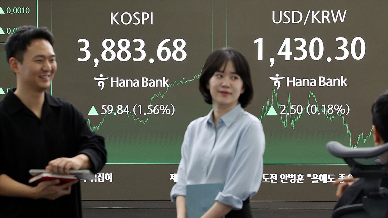 코스피 3,883으로 마감‥종가 기준 6거래일 연속 최고치