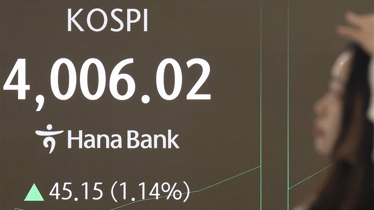 코스피, 미국 금리 인하 기대감·기술주 훈풍에 장중 4천 선 회복