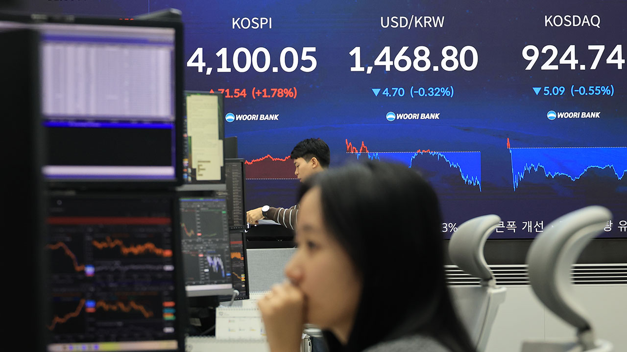 16거래일 만에 코스피 4,100 회복‥외국인·기관 동반 매수