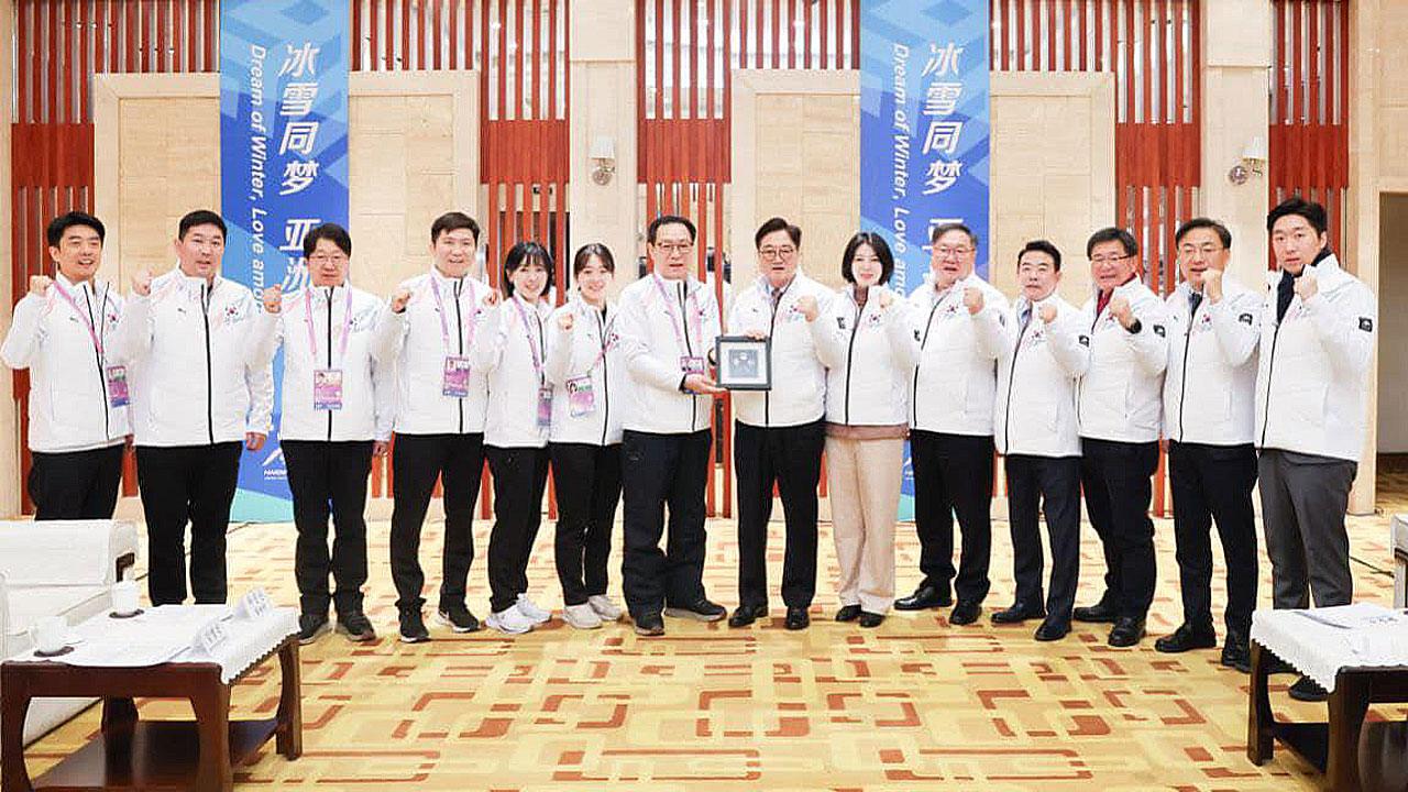 우원식 의장, 아시안게임 선수단 격려‥"항일운동 무대서 승리를"