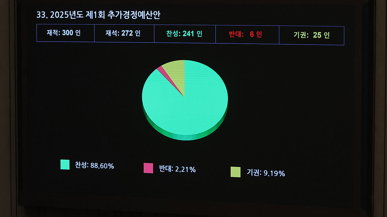 13조8천억원 추경안 처리‥지역화폐 4천억 반영·검찰 특경비 복원