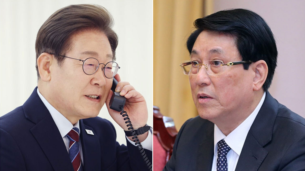 이 대통령, 베트남 주석과 첫 통화‥"고속철도·원전 등 협력 심화"