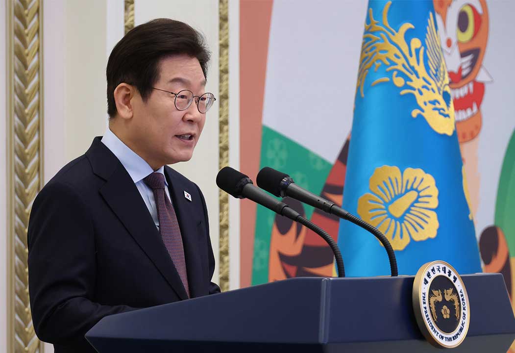 이 대통령, 주한외교단과 영빈관 만찬‥"민주주의 회복력 신뢰에 감사"