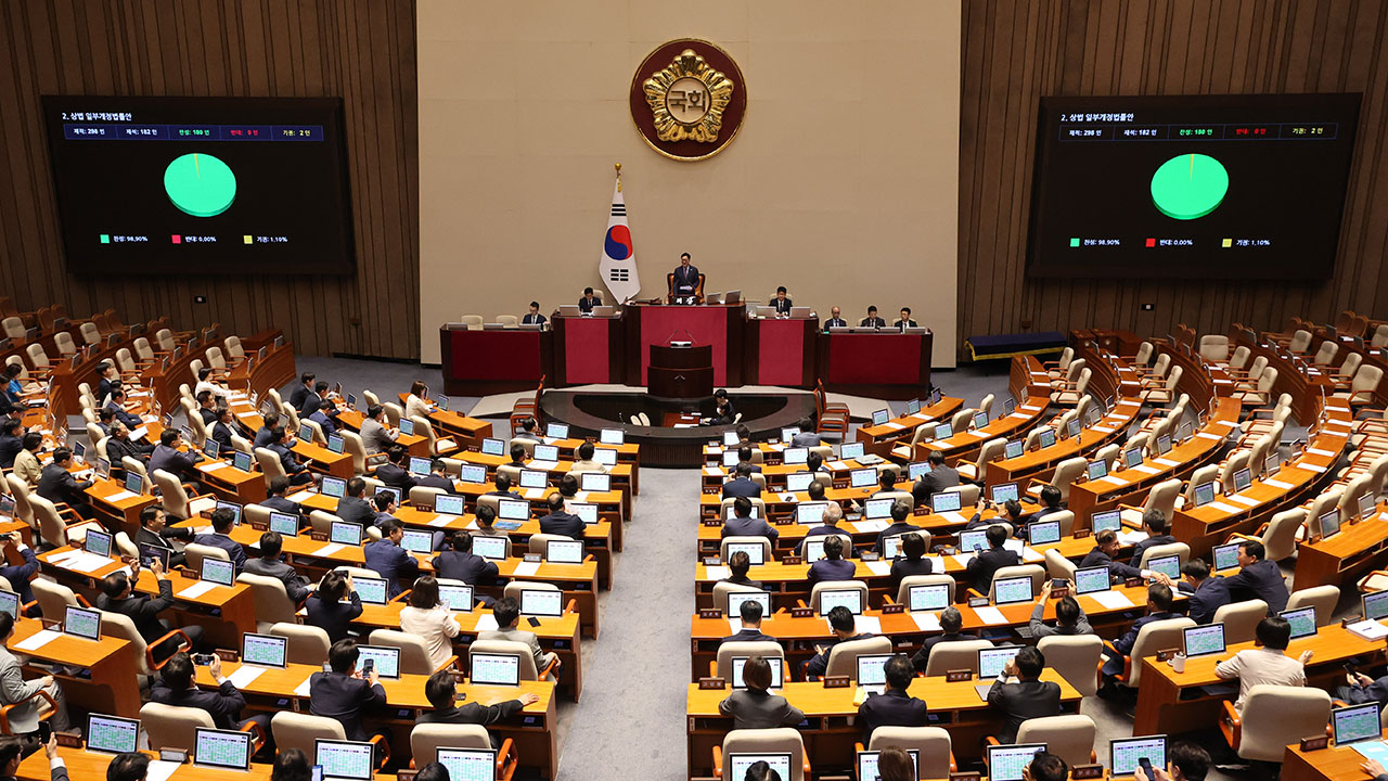 '소수 주주 영향력 확대' 상법 개정안 여당 주도로 국회 통과