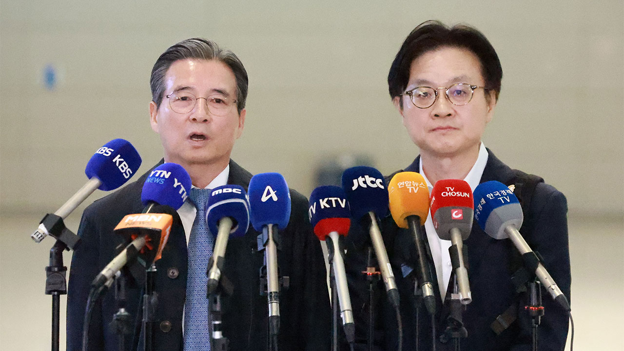 김용범·김정관, 대미 관세 후속협상 위해 출국‥"부분 합의안 MOU 체결 고려 안 해"