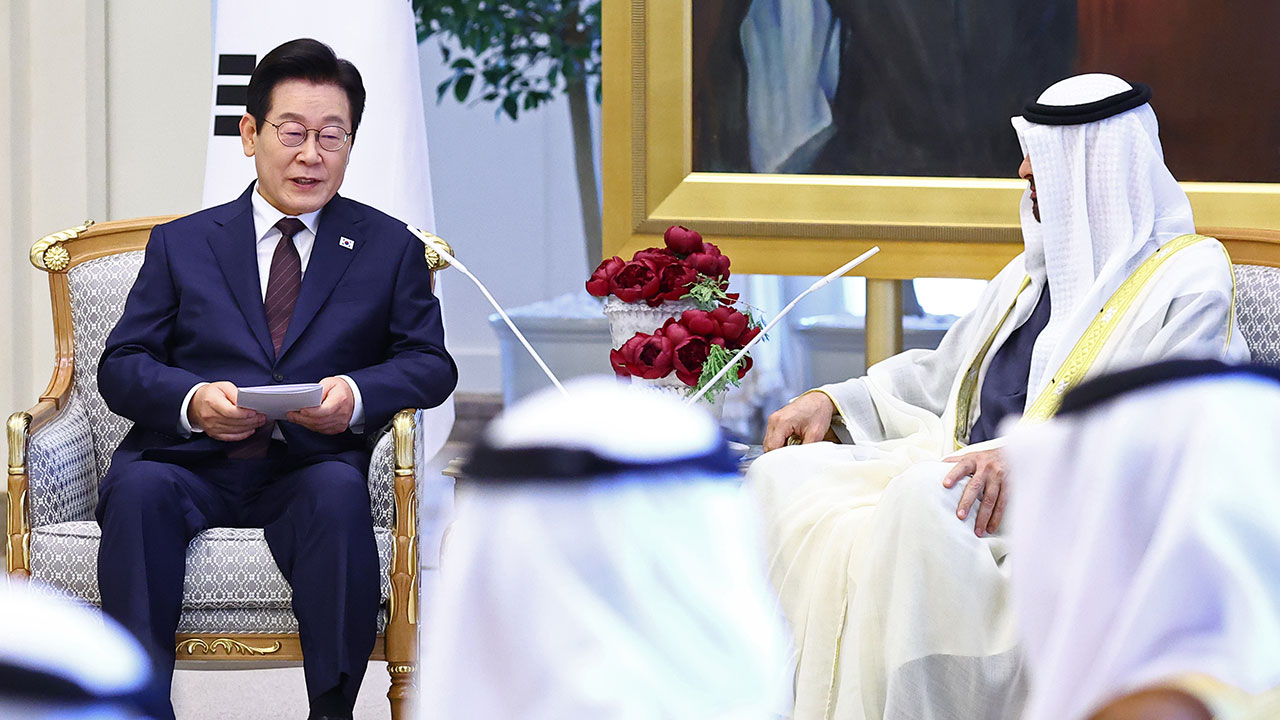 이재명 대통령 "형제의 정신으로 양국 관계 견고히"‥한·UAE 정상회담