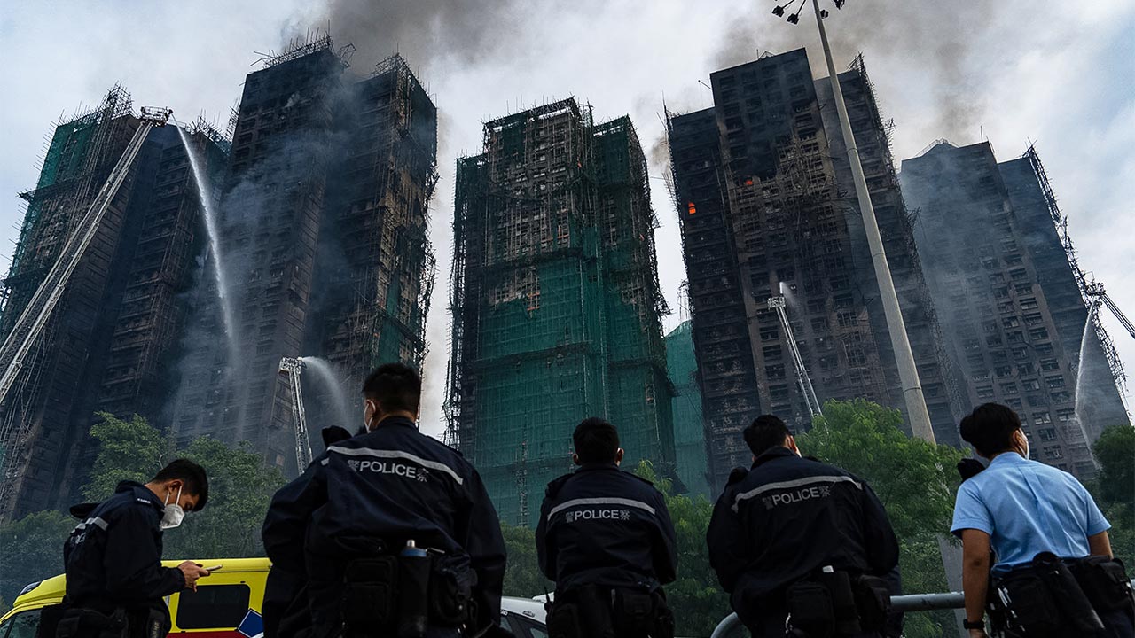 정부 "홍콩 아파트 화재, 파악된 한국인 피해는 없어"