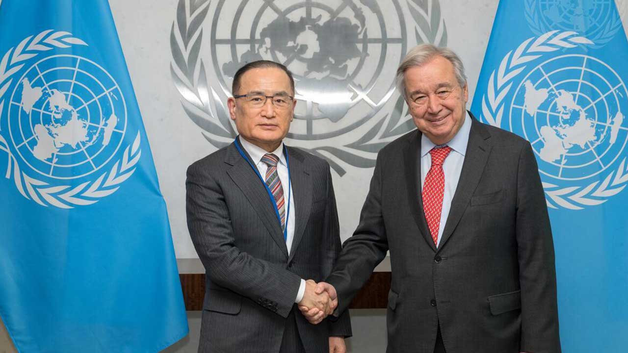 위성락 국가안보실장, 유엔사무총장 만나 한반도 평화 논의‥방북 요청