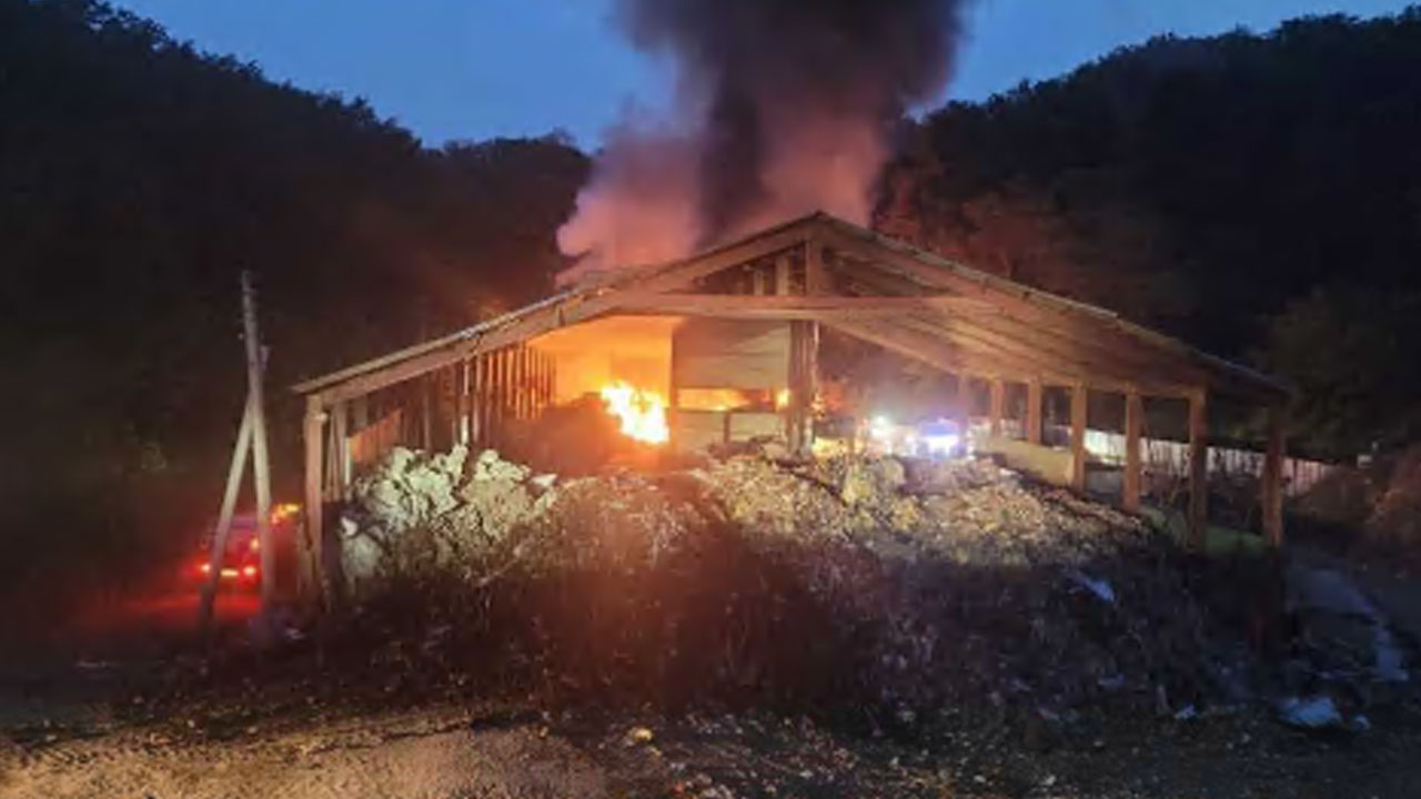 강원 강릉시 쓰레기 매립장서 불‥다친 사람 없어