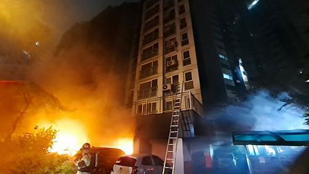 경기 광명 아파트 화재 완진‥중상 17명·경상 37명