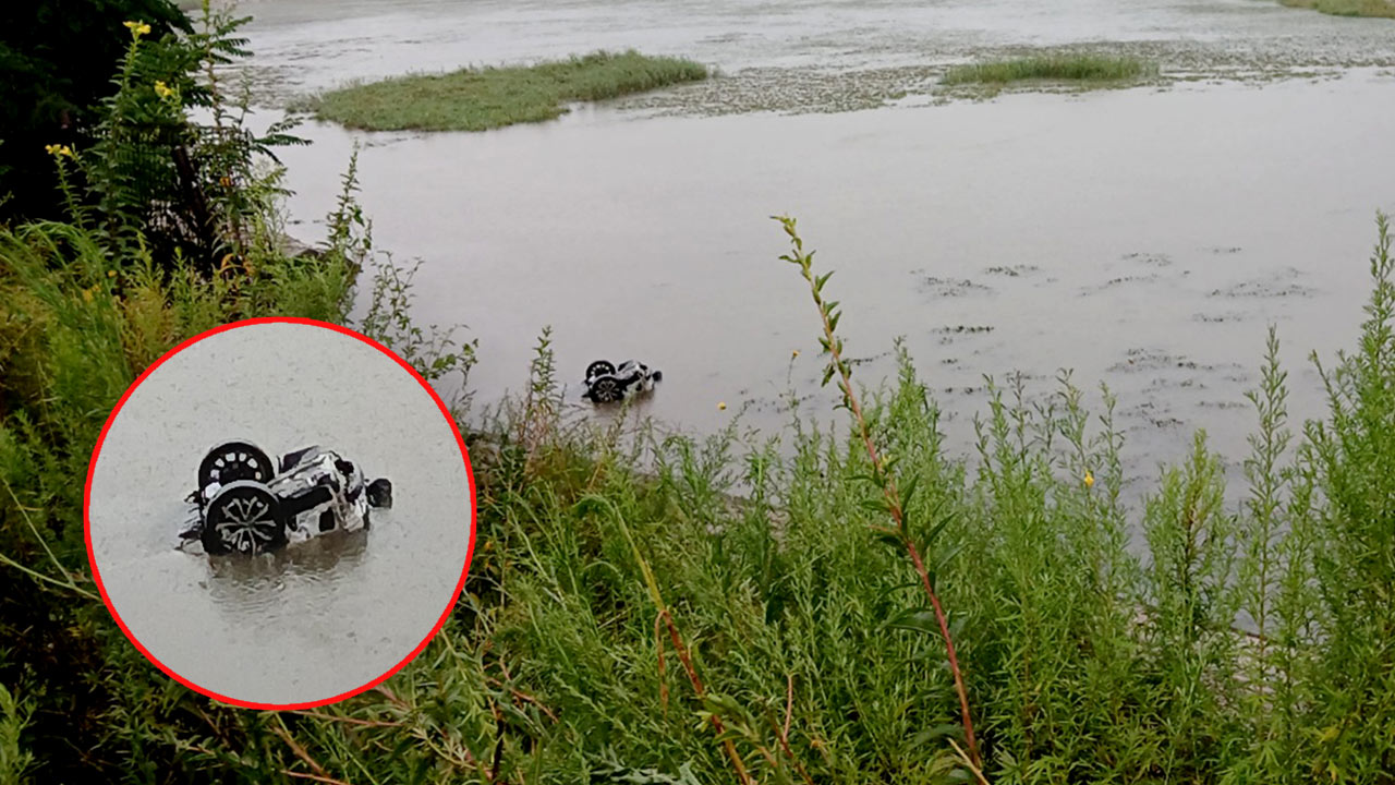 인천서 빗길에 미끄러진 차량 호수로 추락‥40대 운전자 숨져