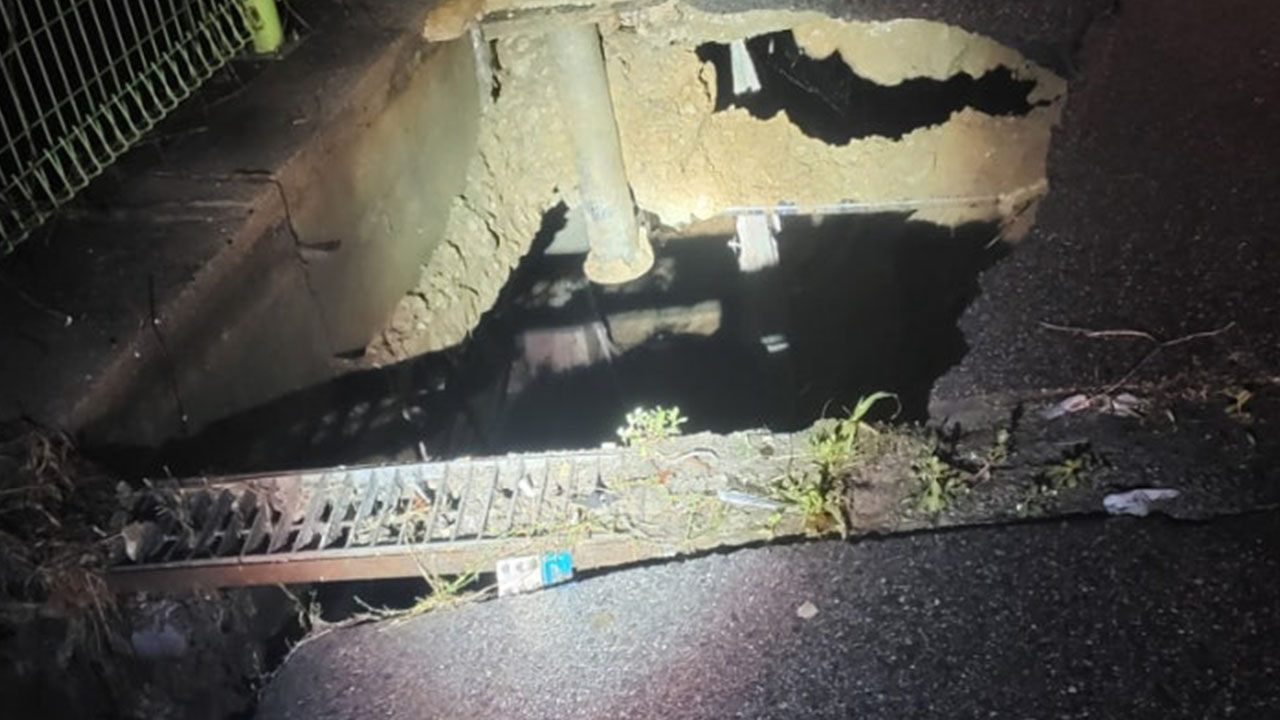 경기북부 이틀째 폭우에 피해 속출‥곳곳 도로 침수에 땅 꺼짐