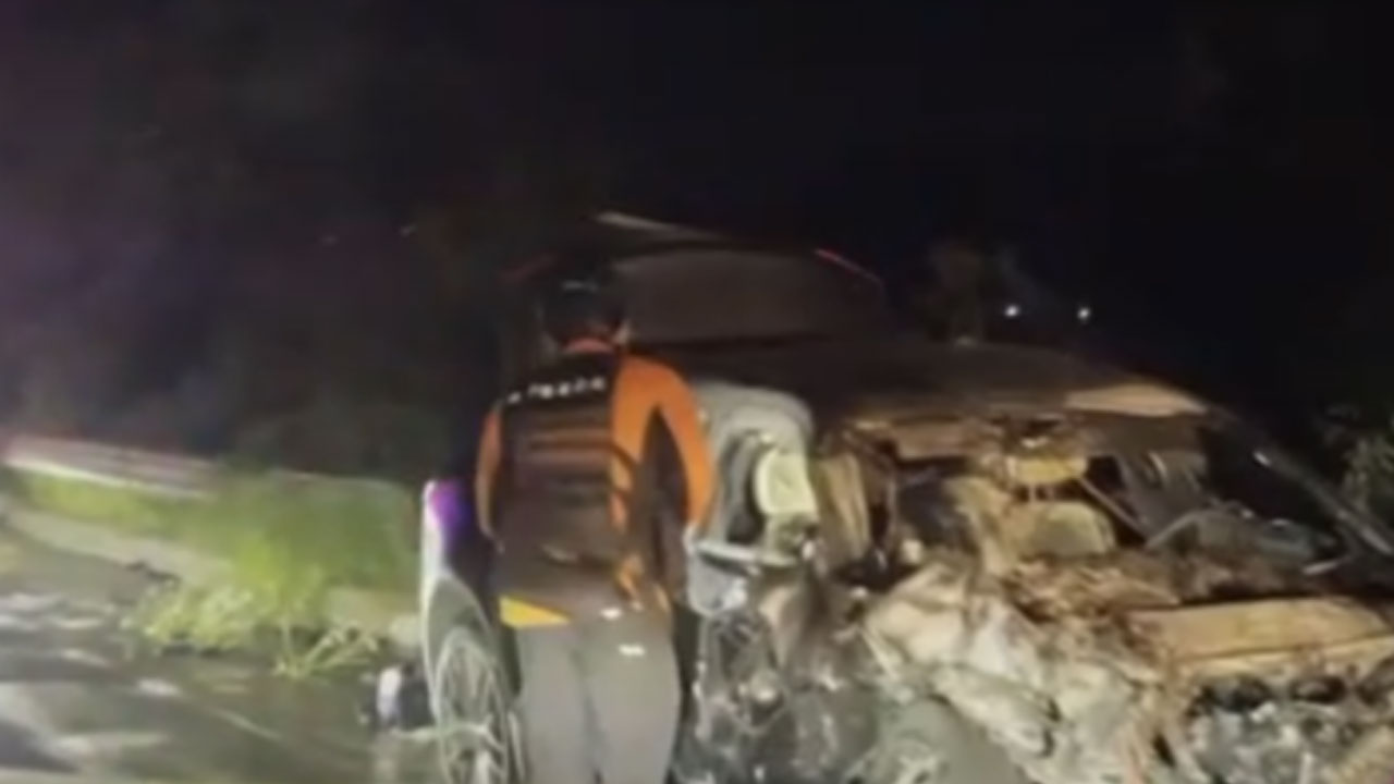 경기 고양 덕양구서 음주운전 역주행‥차량 1대 전소