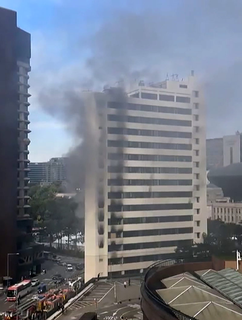 서울광장 인근 서울센터빌딩서 화재‥1시간 반여 만에 완진