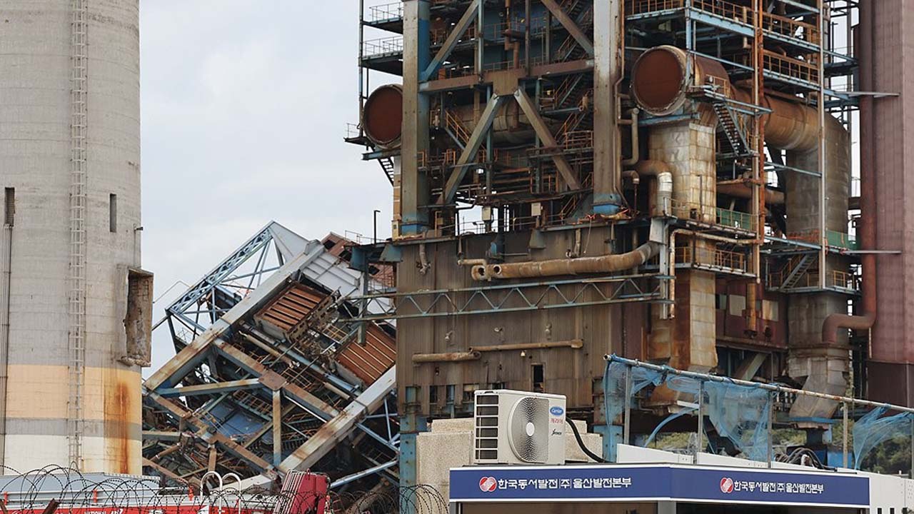울산화력 추가 붕괴 위험 4·6호기도 해체‥발파 준비 착수
