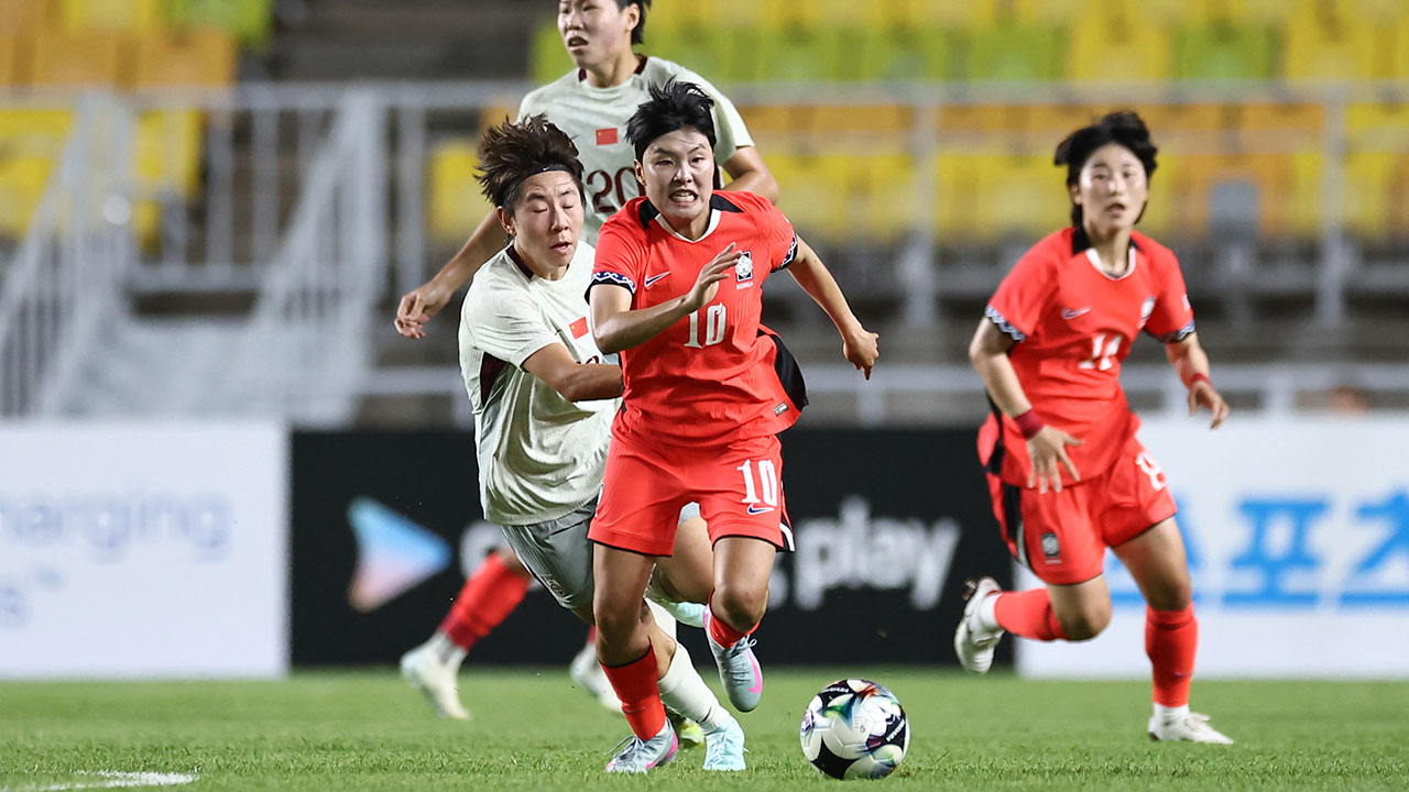 '지소연 극장골' 여자 축구, 동아시안컵 1차전서 중국과 무승부