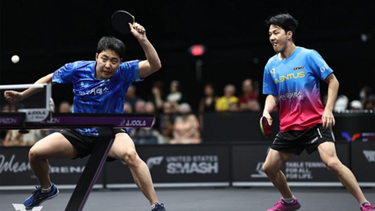 탁구 임종훈-안재현, 또 남자복식 세계 1위 제압‥WTT 미국 스매시 우승