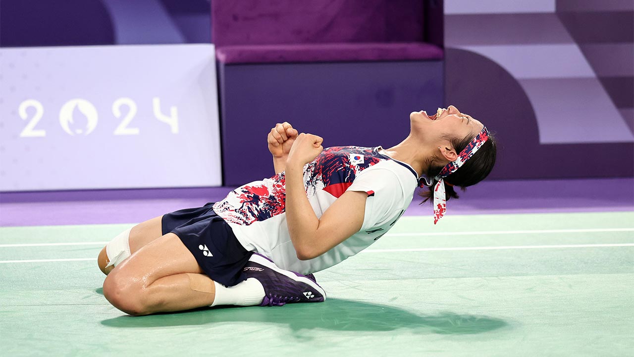 배드민턴 안세영, 일본오픈 8강 진출‥동료 김가은에 2-0 승리