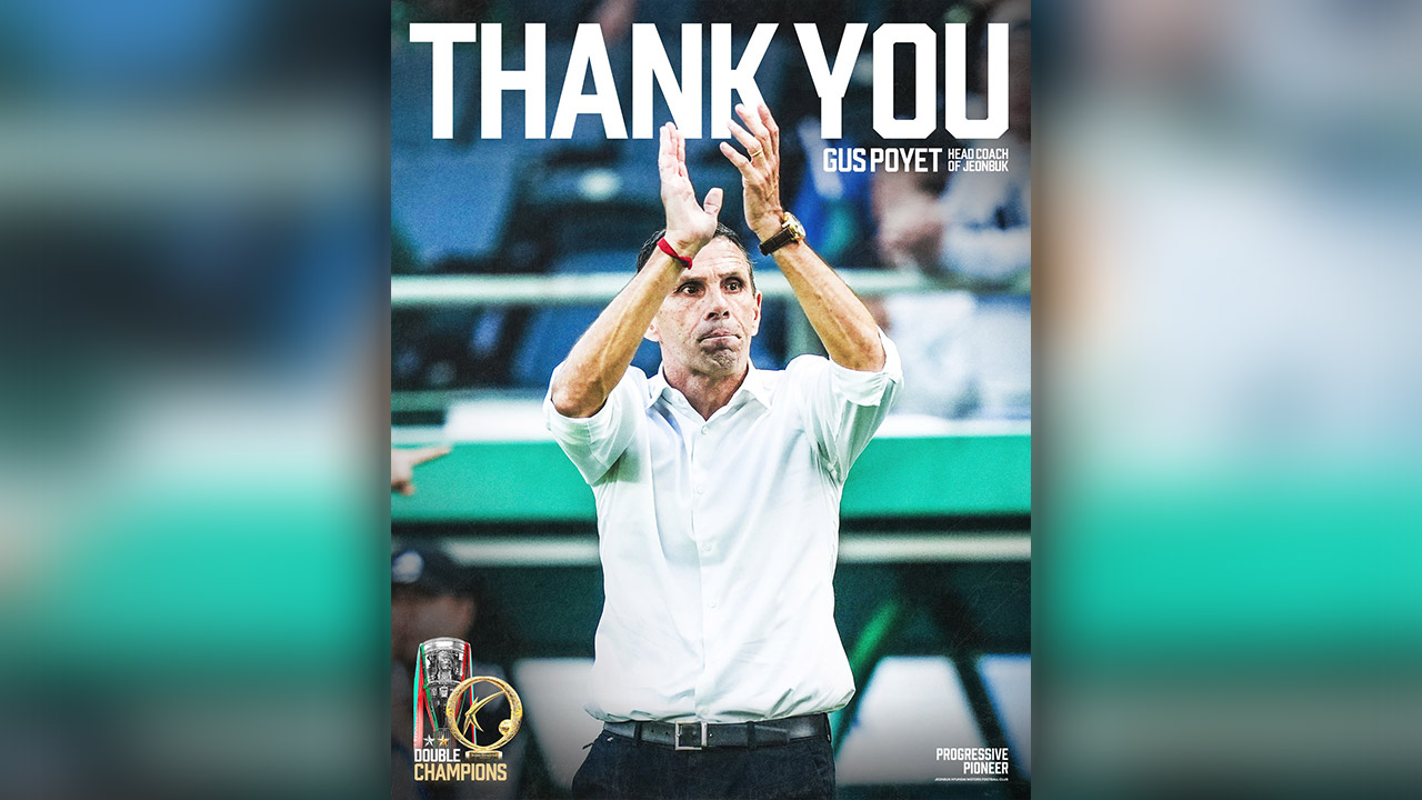 '부임 첫해 2관왕' 전북 포옛 감독, 1년 만에 사임