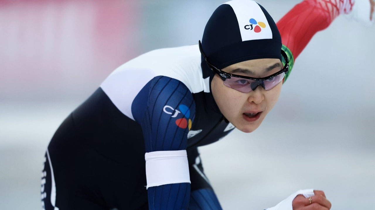 스피드스케이팅 김민선, 500m 시즌 첫 동메달 획득‥이나현은 4위