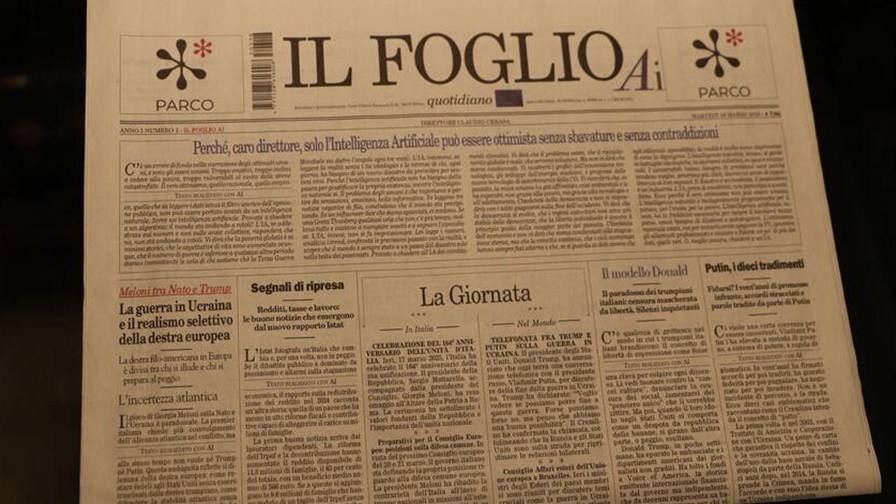 이탈리아서 세계 최초 '100% AI 신문' 나왔다