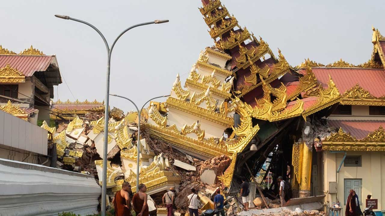 미얀마 강진 인명피해 급증‥사망 1천644명·부상 3천408명