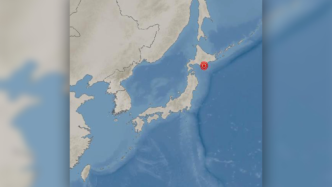 일본 홋카이도 삿포로시 동남동쪽서 규모 5.3 지진