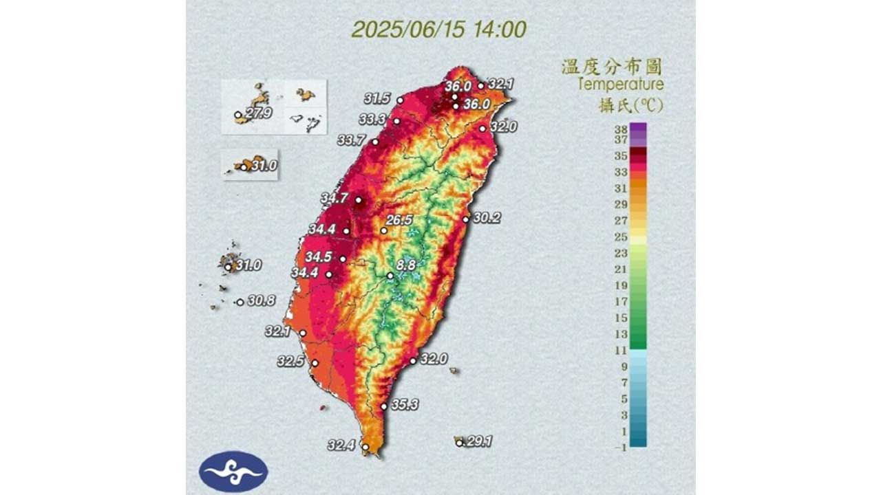 대만 폭염 시작‥타이베이 일부 지역 39.2도까지 치솟아