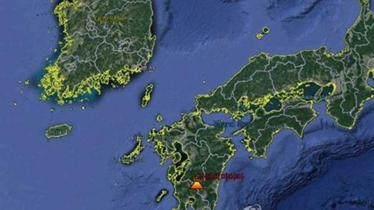 일본 규슈 기리시마산 신모에다케 화산, 분화 경계 '3단계 입산금지'로 상향